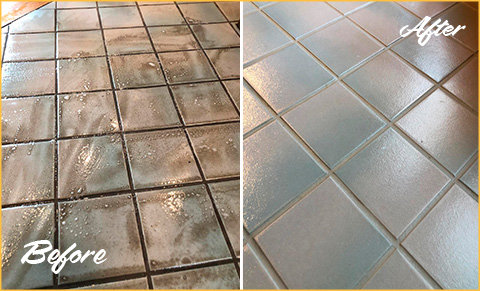 These Floors in Park Ridge Receive a Full Restoration From Our Grout  Cleaning Experts