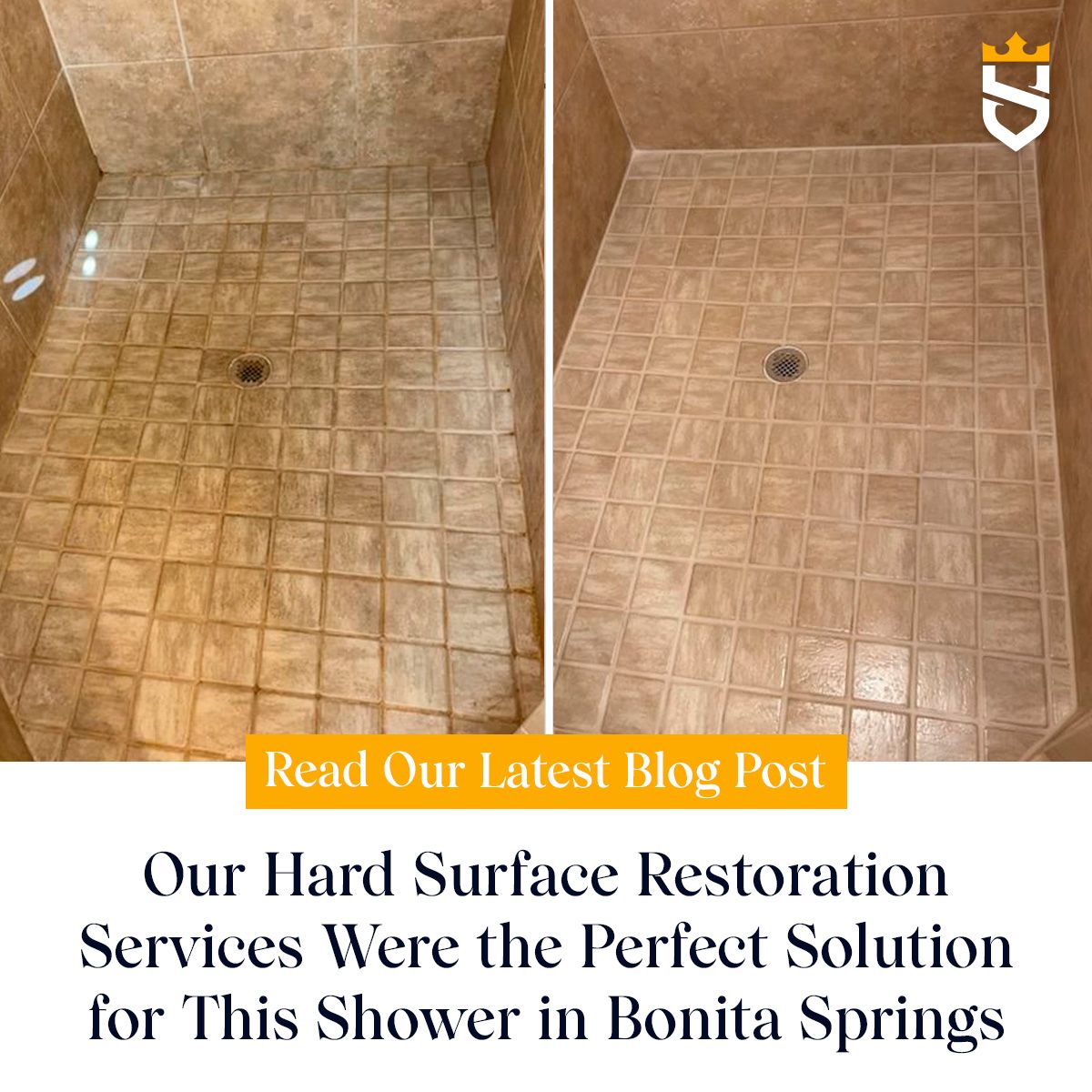 Our Hard Surface Restoration Services Were the Perfect Solution for This Shower in Bonita Springs